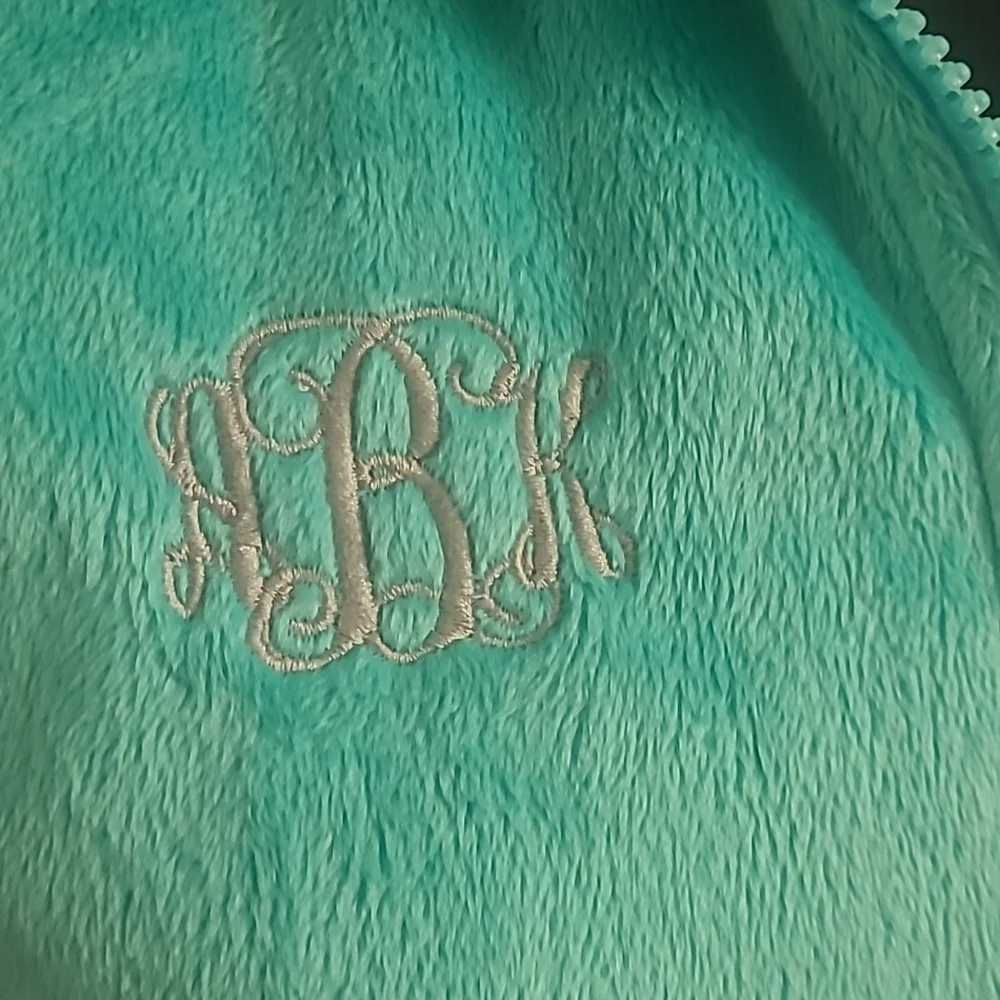 North Face Large Turquoise Fleece jacket - Picture 3 of 8